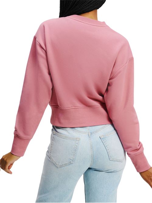 Felpa donna rosa in cotone Karl Lagerfeld jeans | A2W200521OQ